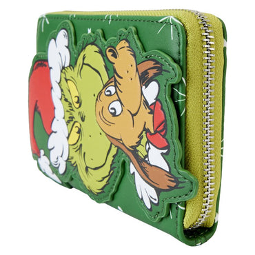 Dr Seuss - Santa Grinch & Max Zip Around Wallet