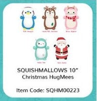 Squishmallows 10 inch HUGMEES Christmas Assortment (12)