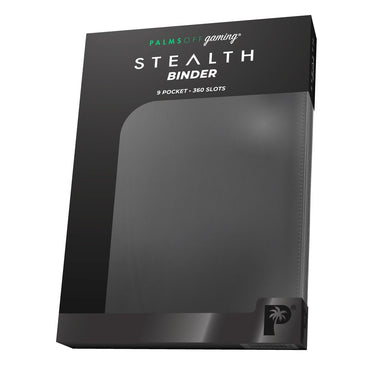 STEALTH 9 Pocket Zip Trading Card Binder - BLACK