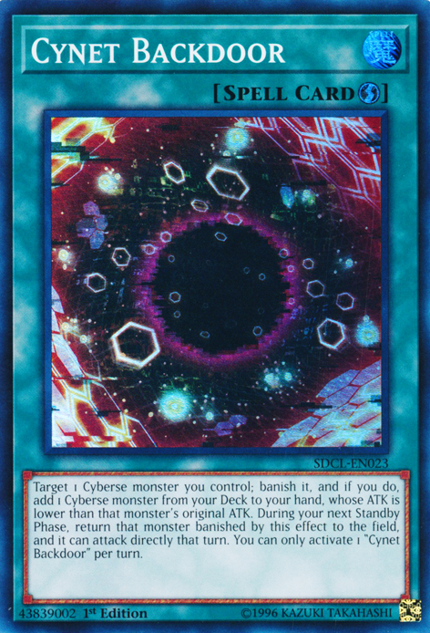 yugioh cyberse spell cards Cynet Backdoor [SDCL-EN023] Super Rare box:3x Boxes + Special Pack The Best All cards will be Pokemon - Aromatisse (106/162)