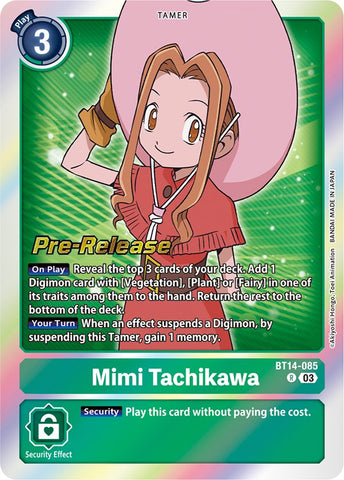 Mimi Tachikawa [BT14-085] [Blast Ace Pre-Release Cards]