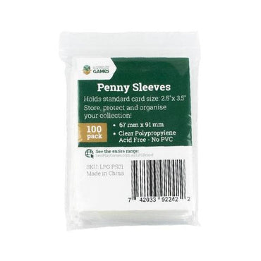 LPG Penny Sleeves 67mm x 91mm 100 Pack