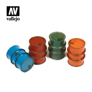 Vallejo SC203 Civilian Fuel Drums Diorama Accessory