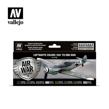 Vallejo 71166 Model Air Luftwaffe Colors (1941 to end of war) Airbrush Paint Set