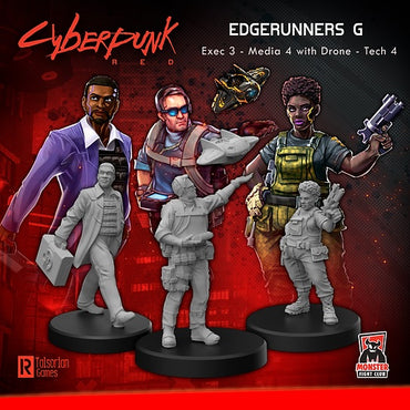 Cyberpunk Red RPG: Edgerunners G - Exec, Media, Camera Drone, & Tech