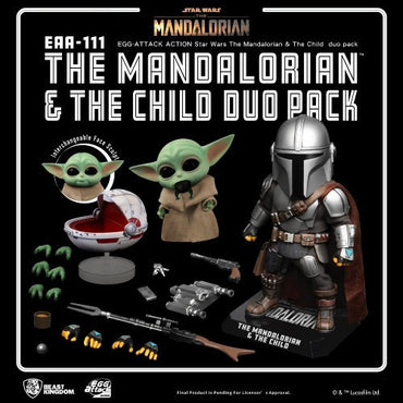Beast Kingdom Egg Attack Action Star Wars the Mandalorian & The Child Duo Pack