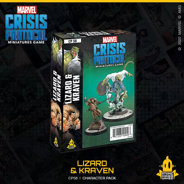 Marvel Crisis Protocol Miniatures Game Lizard & Kraven