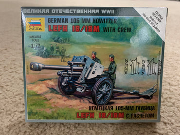 Zvezda 6121 1/72 German Howitzer leFH-18 Plastic Model Kit