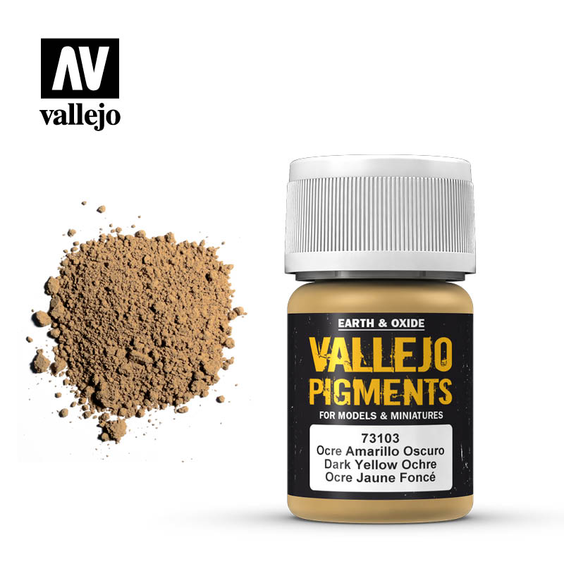 Vallejo Pigments Dark Yellow Ochre 30 ml