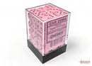 Chessex 12mm D6 Dice Block Opaque Pastel Pink/Black