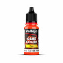 Vallejo - Game Colour - Fluorescent Orange 18ml Acrylic Paint - New Formulation