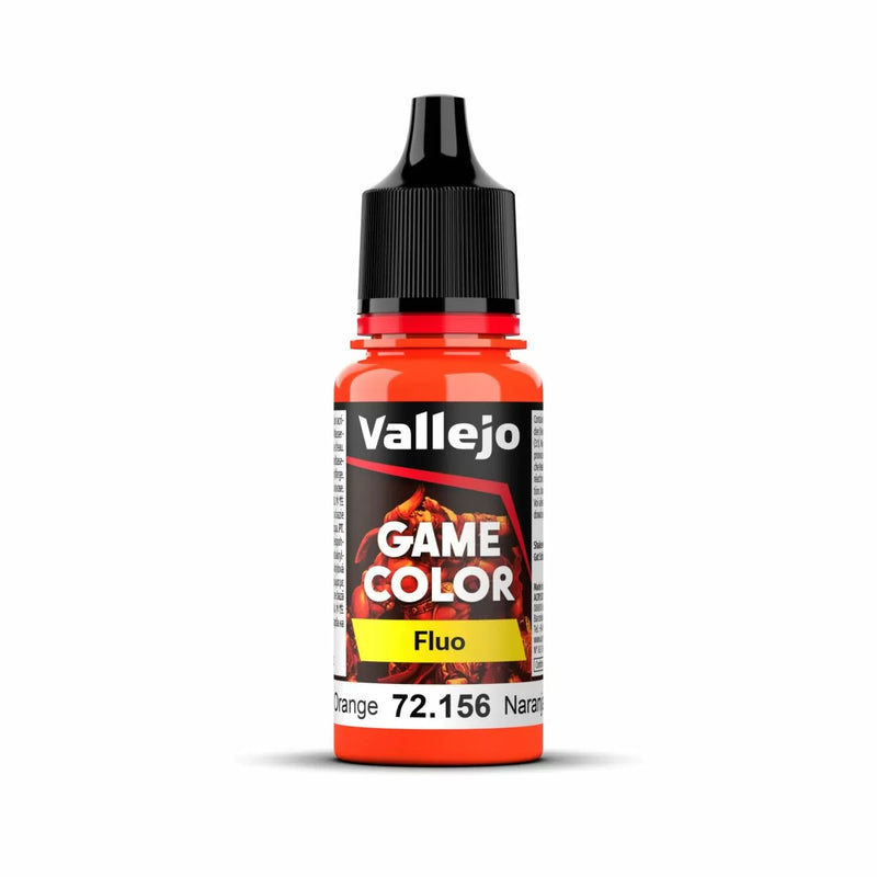 Vallejo - Game Colour - Fluorescent Orange 18ml Acrylic Paint - New Formulation