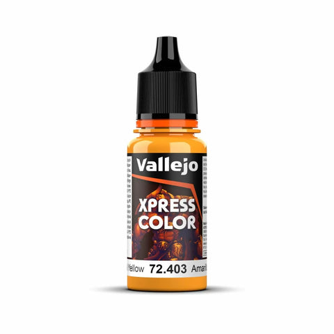 Vallejo - Game Colour Xpress Colour - Imperial Yellow 18ml Acrylic Paint - New Formulation