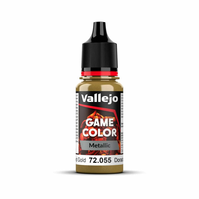 Vallejo - Game Colour - Metal Polished Gold 18ml Acrylic Paint - New Formulation