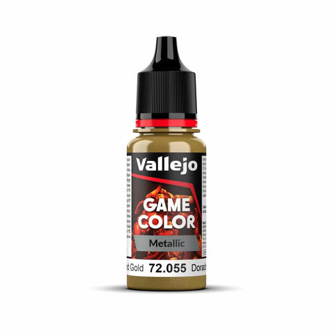 Vallejo - Game Colour - Metal Polished Gold 18ml Acrylic Paint - New Formulation