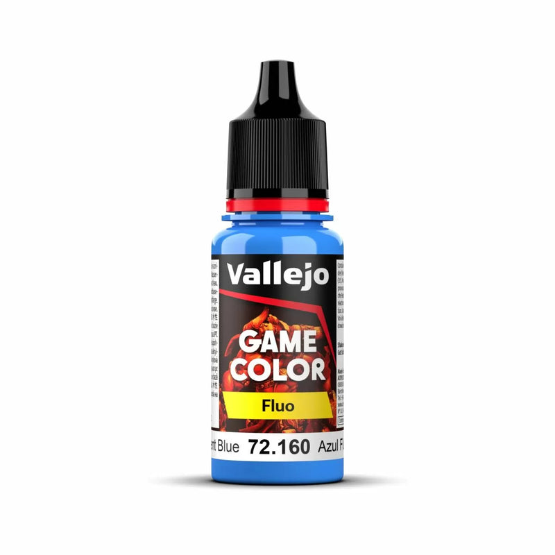 Vallejo - Game Colour - Fluorescent Blue 18ml Acrylic Paint - New Formulation