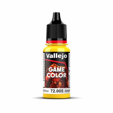 Vallejo - Game Colour - Moon Yellow 18ml Acrylic Paint - New Formulation
