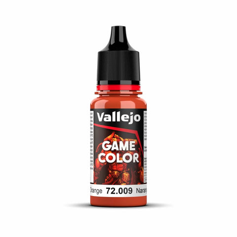 Vallejo - Game Colour - Hot Orange 18ml Acrylic Paint - New Formulation