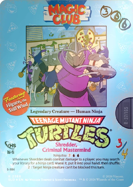 Magic the Gathering - Secret Lair x Teenage Mutant Ninja Turtles - VHS Villains (Foil Edition)
