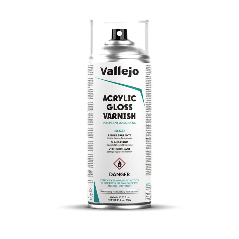 Vallejo - Aerosol Spray Primer - Gloss Varnish 400ml