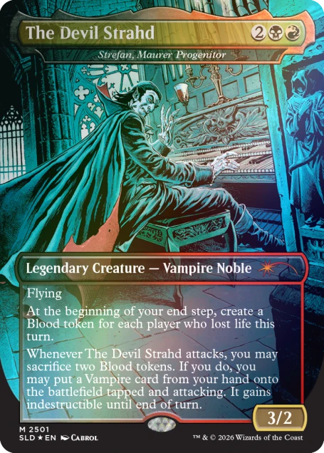 Magic the Gathering - Secret Lair x Dungeon's & Dragon's - Strahd's Descent (Foil Edition)