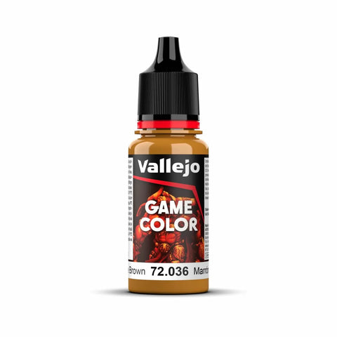 Vallejo - Game Colour - Bronze Brown 18ml Acrylic Paint - New Formulation