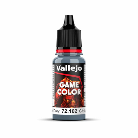 Vallejo - Game Colour - Steel Grey 18ml Acrylic Paint - New Formulation