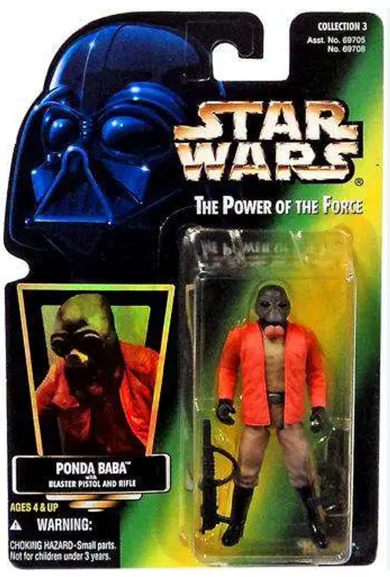Hasbro Star Wars The Power of the Force Collection Action Figure Ponda Baba with Blaster Pistol and Rifle