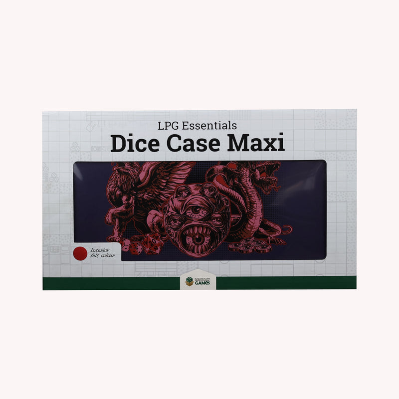 LPG Essentials - Dice Case Maxi - Deep Blue / Burnt Burgundy
