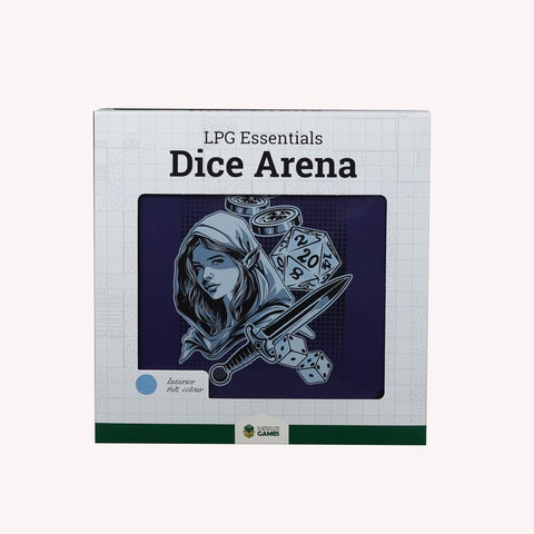LPG Essentials - Premium Dice Tray - Cobalt / Pale Cyan