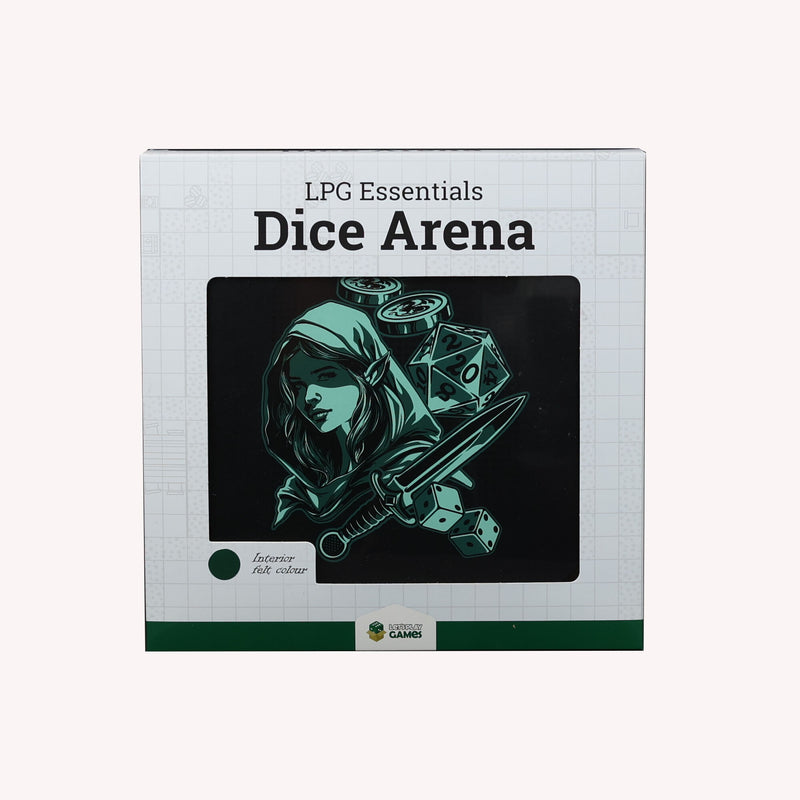 LPG Essentials - Premium Dice Tray - Slate / Lich Green
