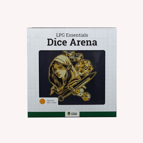 LPG Essentials - Premium Dice Tray - Vibrant Blue / Brass