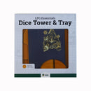 LPG Essentials - Dice Tower and Mat - Vibrant Blue / Brass