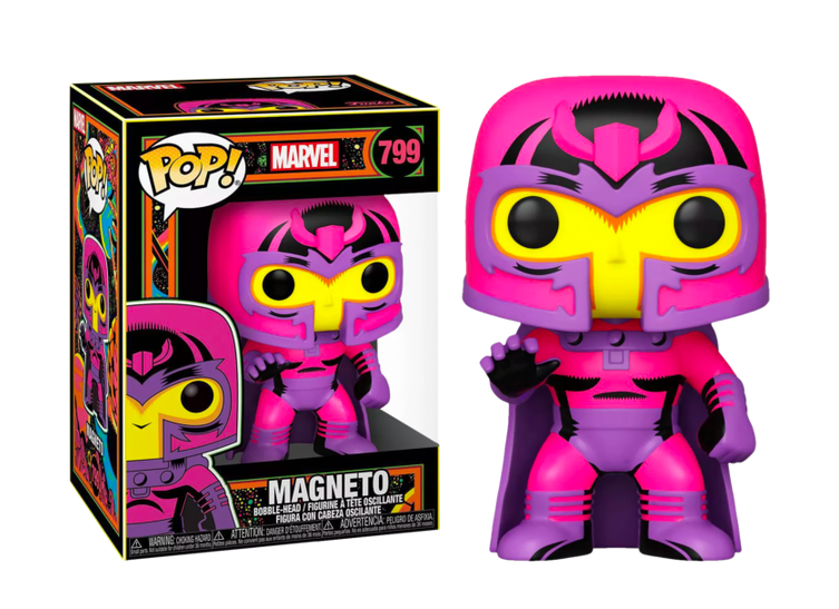 Marvel - Funko Pop! Figure - Magneto Special Edition Black Light (799)