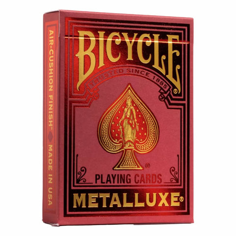 Playing Cards - Bicycle - MetalLuxe Red 2022