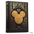 Playing Cards - Bicycle - Disney - Black & Gold Mickey