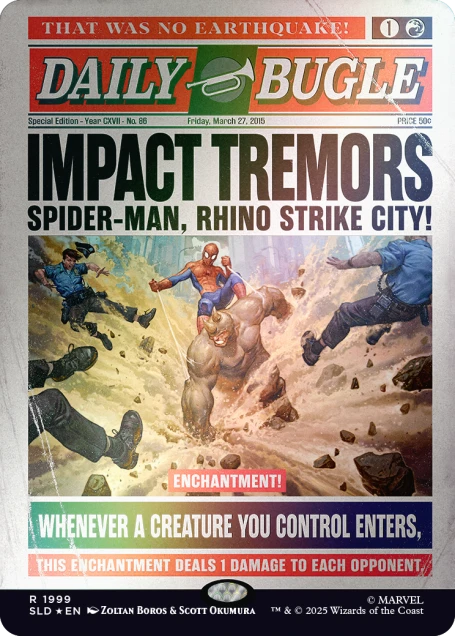 Magic the Gathering - Secret Lair x Marvel's Spider-Man - Daily Bugle Breaking News (Rainbow Foil)