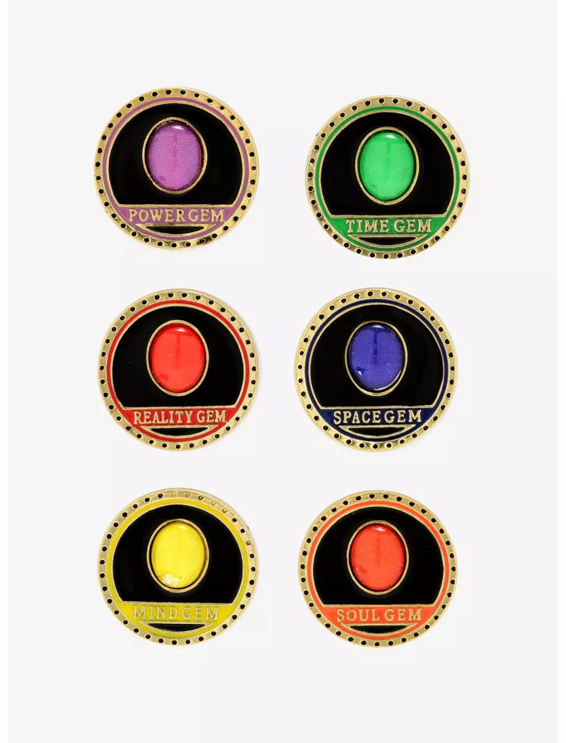 Marvel Avengers: Infinity War Infinity Stones Enamel Pin set