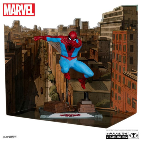 McFarlane Marvel The Amazing Spider-Man 1:10th Scale Collectible with Scene (Spider-Man #38) Gold Label
