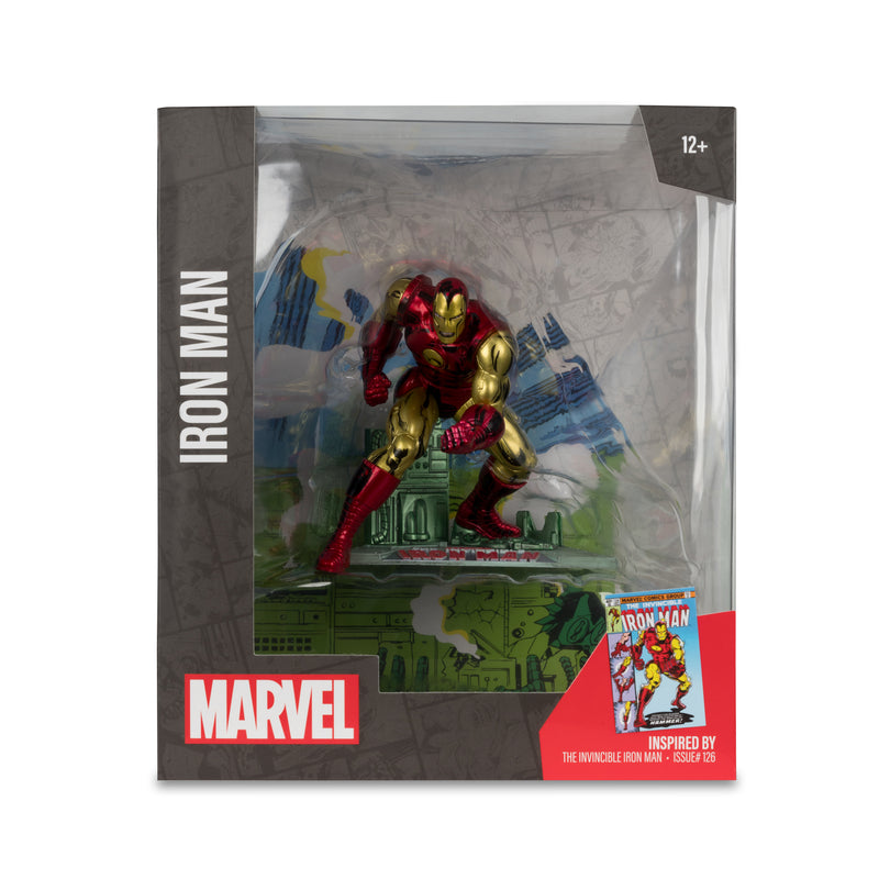 Marvel Iron Man 1:10th Scale Posed Figure with Scene (The Invincible Iron Man