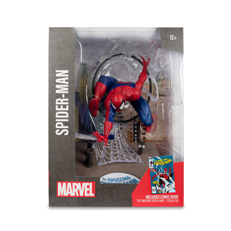 Marvel Spider-Man 1:6th Scale Posed Figure with Scene & Comic (Based on The Amazing Spider-Man