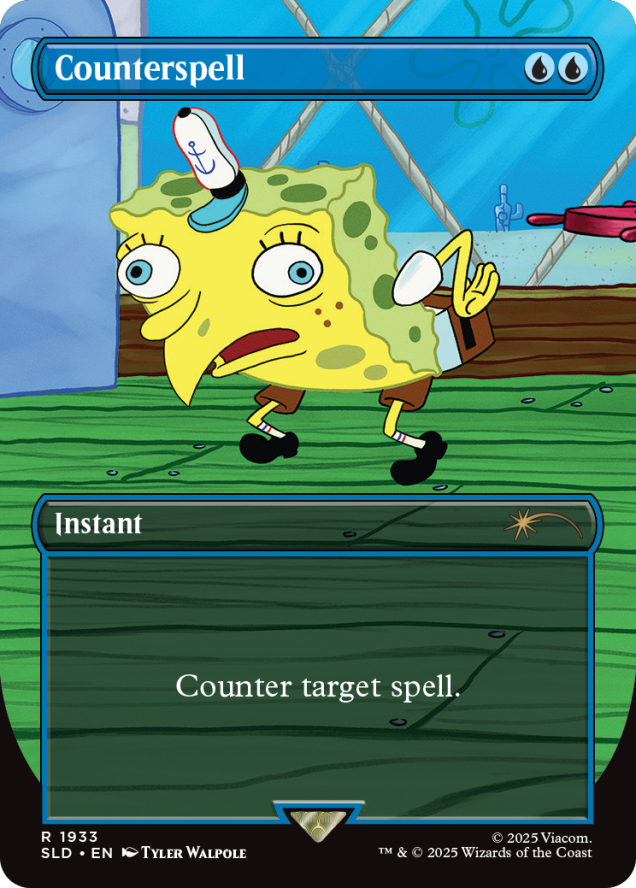 Magic the Gathering - Secret Lair - SpongeBob SquarePants: Internet Sensation Standard Edition