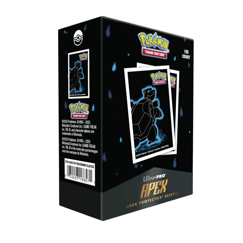 Pokemon - Neon Kanto - Blastoise - 105ct Apex Deck Protector Sleeves