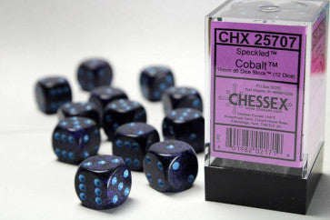 Chessex 16mm D6 Dice Block Speckled Cobalt