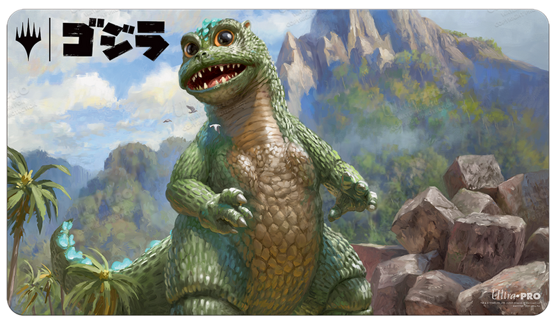 Magic the Gathering: Ikoria: Lair of Behemoths Playmat Babygodzilla, Ruin Reborn