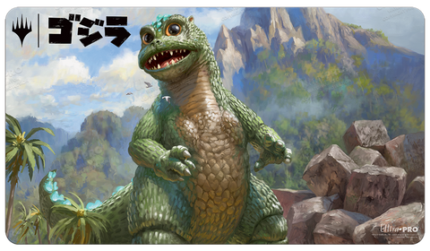 Magic the Gathering: Ikoria: Lair of Behemoths Playmat Babygodzilla, Ruin Reborn