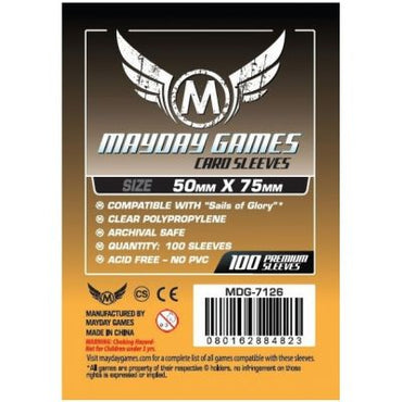 Mayday Games Card Sleeves x100 50mm X 75mm