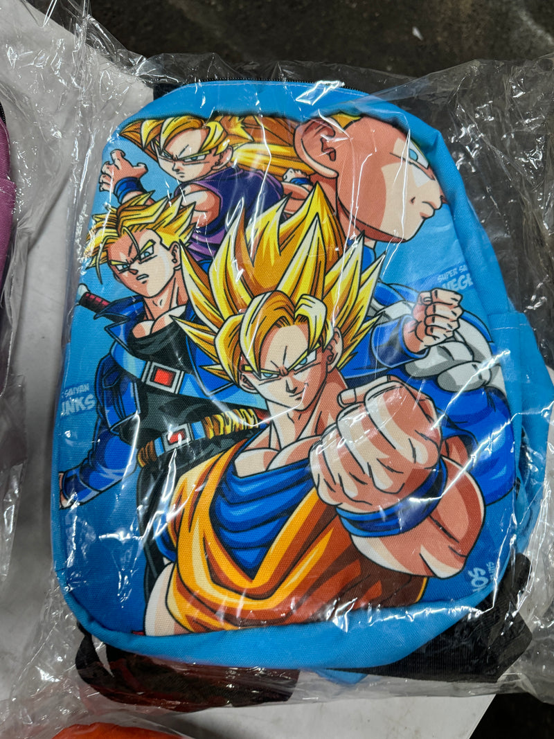 Anime School Bag: 2 Style Dragon Ball Z Cartoon Pattern Full Color Backpack