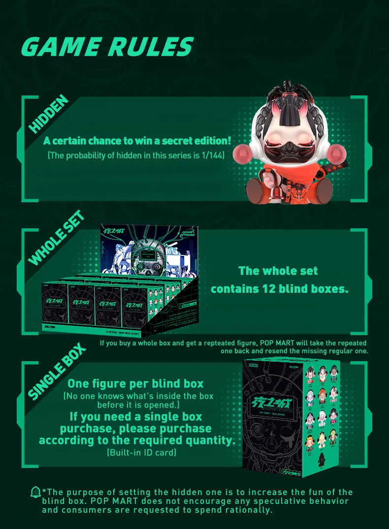 POP MART - Skull Panda - City of Night Blind Box