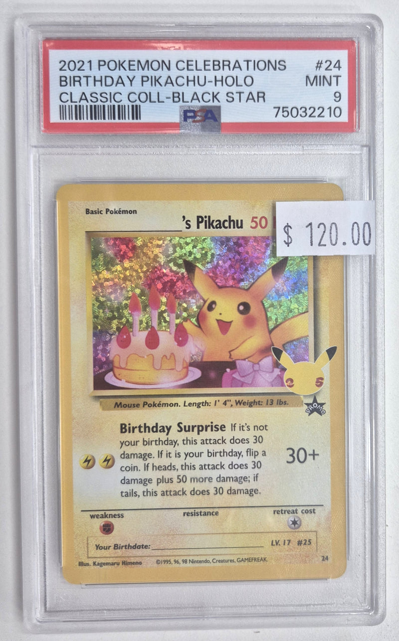 2021 Pokemon Celebrations - Birthday Pikachu - Holofoil Classic